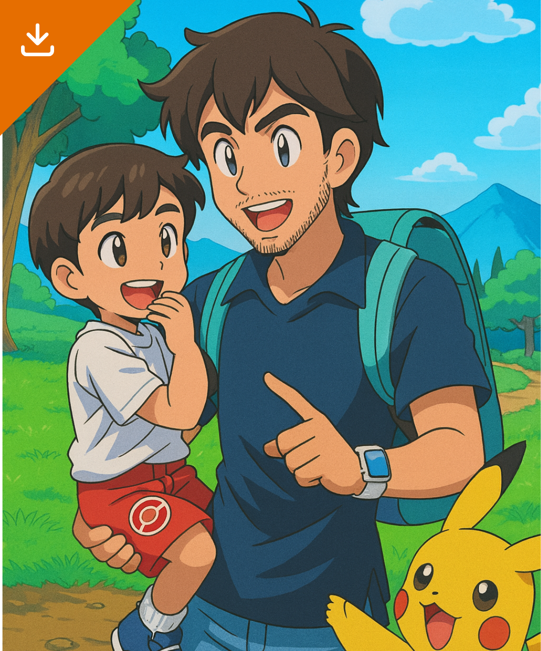 Portrait Digital - Inspired by Pokémon