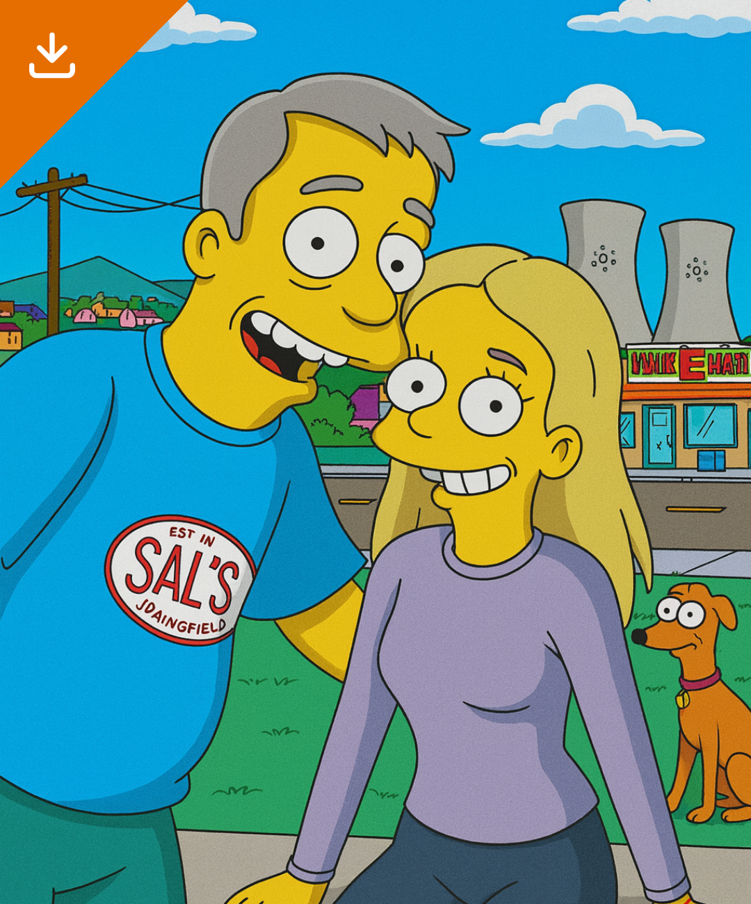 Portrait Digital - Inspired by The Simpsons