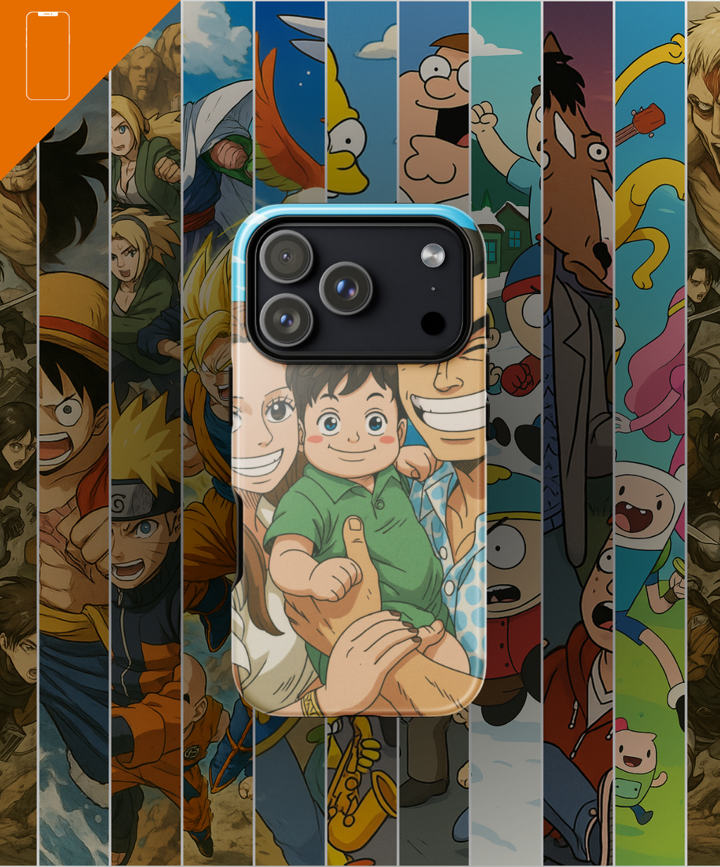 Portrait Cover iPhone 17/ 17 pro/17 pro max  - Inspired by Anime/Series