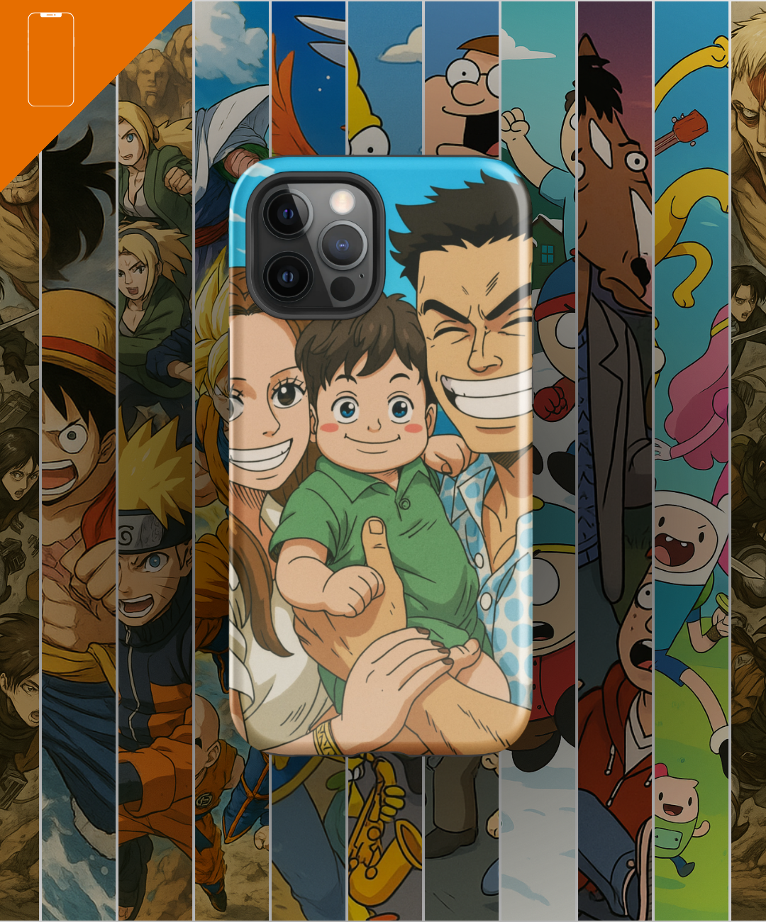 Portrait Cover iPhone 12/12 pro/12 pro max  - Inspired by Anime/Series