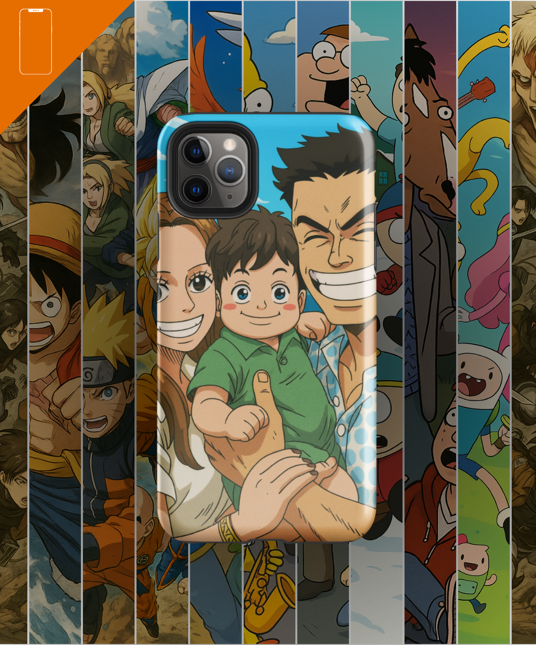 Portrait Cover iPhone 11/11 pro/11pro max  - Inspired by Anime/Series