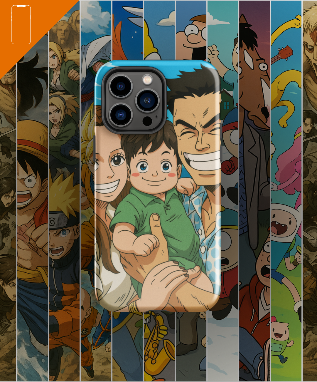 Portrait Cover iPhone 13/13 pro/13 pro max  - Inspired by Anime/Series
