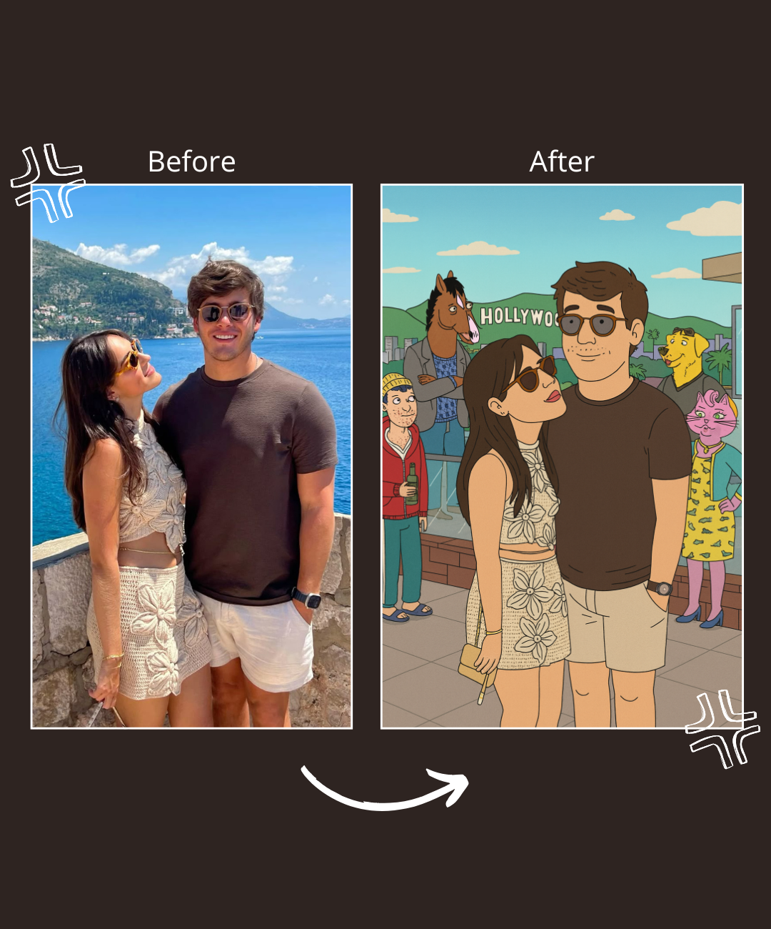 Portrait Digital - Inspired by BoJack Horseman