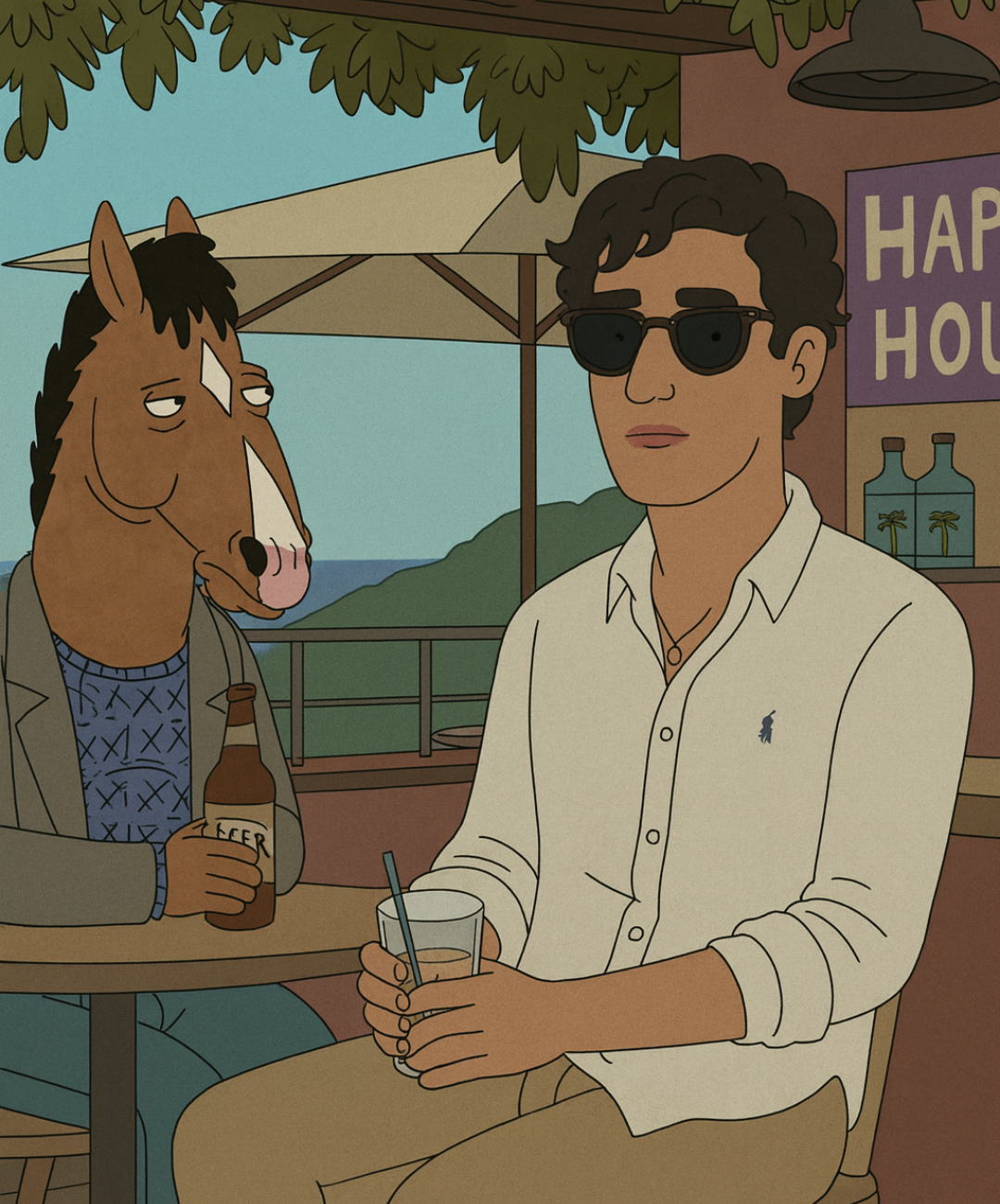 Portrait Digital - Inspired by BoJack Horseman