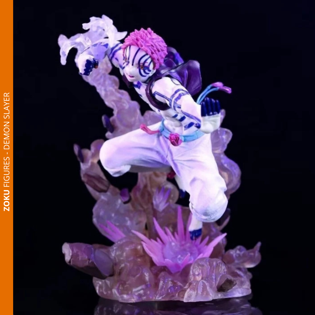 Action figure Akaza – Upper Moon III Battle Realm Edition 18cm - Demon Slayer